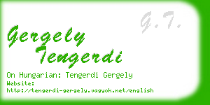 gergely tengerdi business card